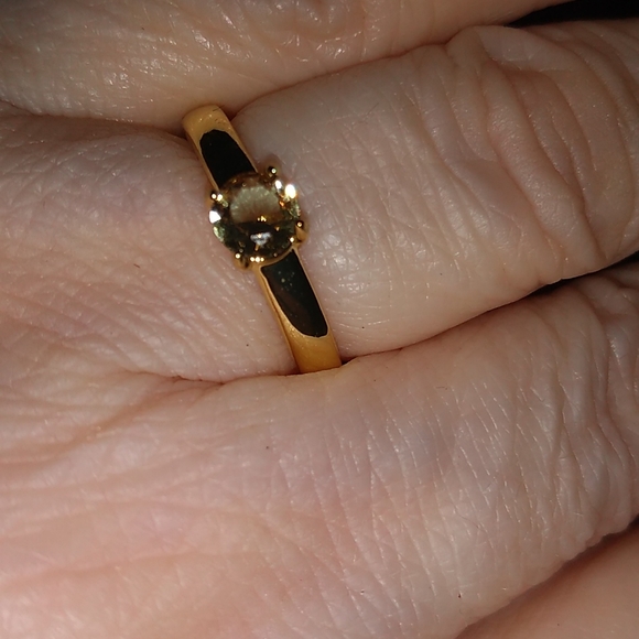 Princess 0.25ct Diamond Cut Lab Created Russian Alexandrite sz 7 Ring - Picture 2 of 7